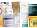 Här är en samling av olika hårinpackningar, inklusive Amika, Olaplex, Joico, Moroccanoil, Oribe och Garnier Fructis. En bra hårinpackning för alla hårtyper.